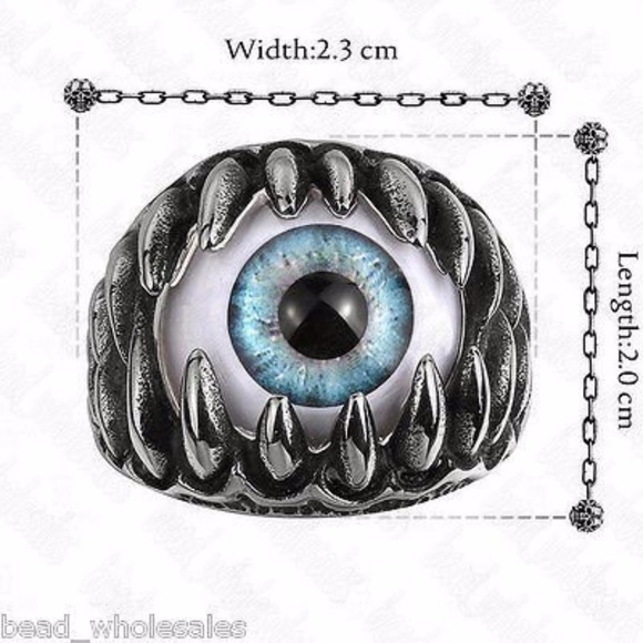 Men Cool Stainless Steel Dragon ring - Picture 3 of 5